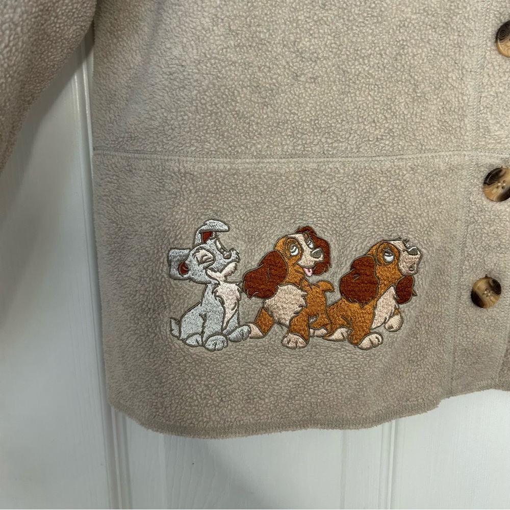 Disney Lady and the Tramp Vintage Fleece Jacket - Picture 6 of 9